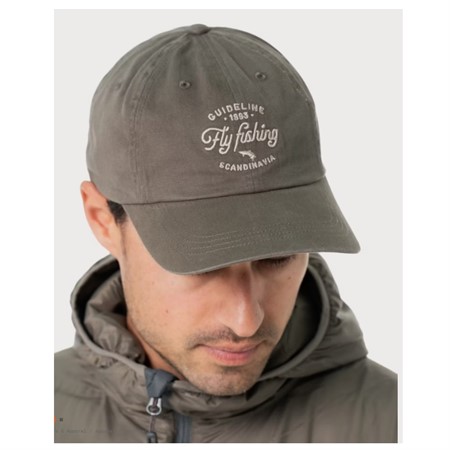 Guideline Fly Fishing Dad Cap - Forest Grey