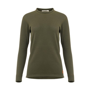 WoolTerry Crew neck W's Olive Night M