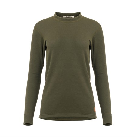 WoolTerry Crew neck W's Olive Night XL