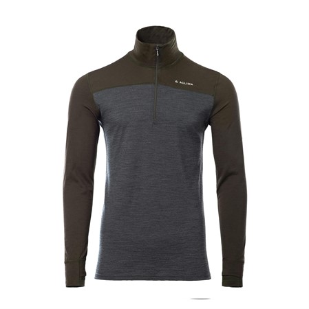 LightWool 180 Polo w/ zip M's Tarmac / Marengo M