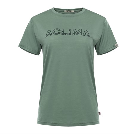 LightWool 140 classic tee Logo W's - Dark Ivy L