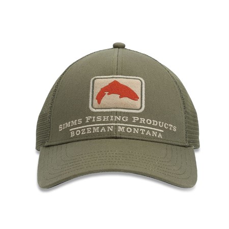 Trout Icon Trucker Riffle Green