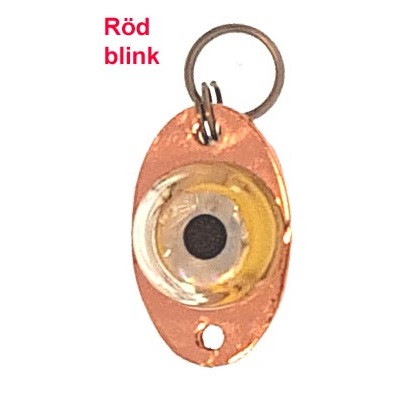 Blinkögat,mini-mini, koppar/röd