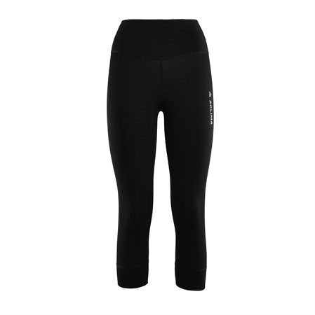 WarmWool 3/4 Longs, Woman - Jet Black - XS