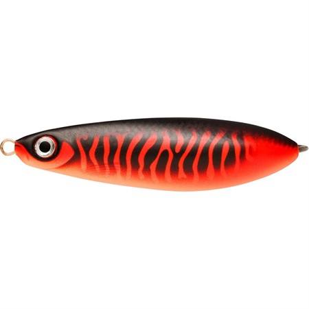 Rattlin' Minnow Spoon 8 cm Matte Black Red UV