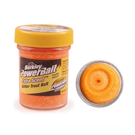 TROUT BAIT GARLIC FLUO ORANGE GLITTER