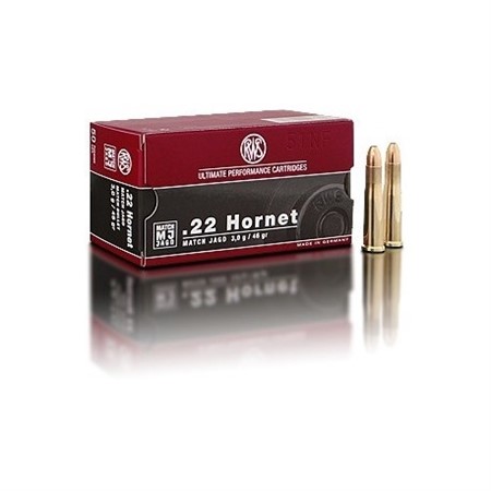 22 HORNET RWS MJ HÅLSPETS 3,0G 50-pack