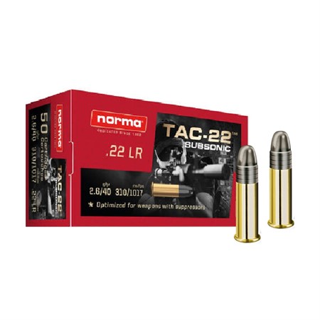 22 LR Norma TAC-22 SUBSONIC HÅLSPETS