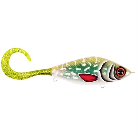 Guppie Jr Sh, 11cm, 58gr - Glitter Pike - Green / Gold glitter