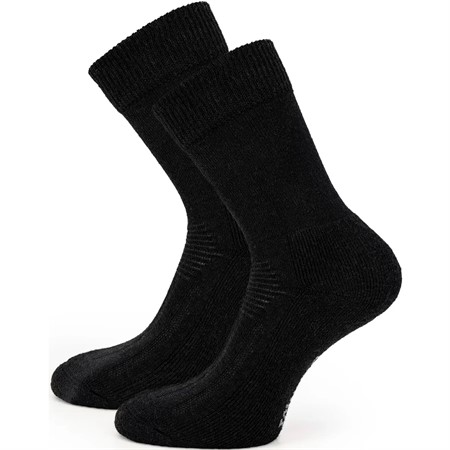 Link Warm Crew Sock 2pk - Black - 40-45