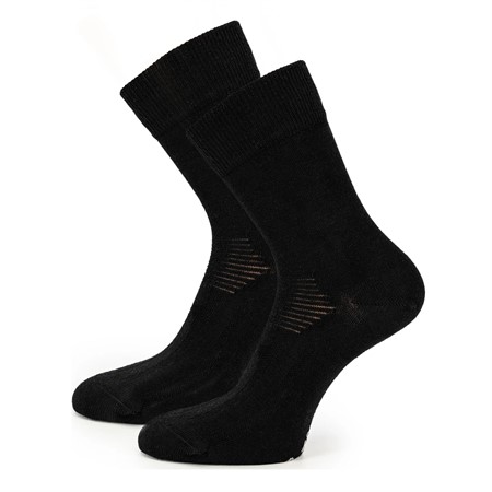Link Thin Crew Sock 2pk - Black - 35-39