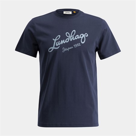 Järpen Logo T-shirt, Dk Sky Blue - M