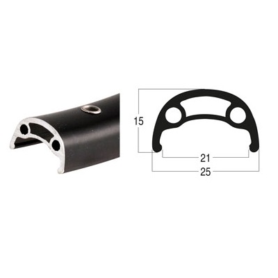 FRAMHJUL 28 (622) RB/NAVD SDX SVART