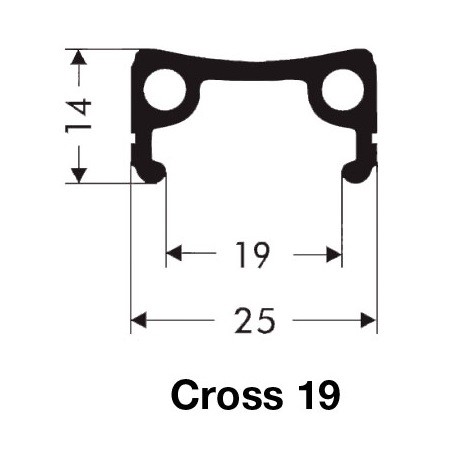 BAKHJUL 26 (559) 3-VXL CROSS 19 SILVER