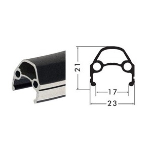 FRAMHJUL 28 (622) TOUR RS SVART/SILVER SIDA