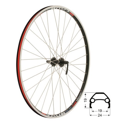 FRAMHJUL 28 (622-19) YAK DISC SVART 32 HÅLS IS