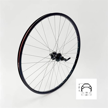 BAKHJUL 28/29  (622-19) YAK DISC SVART 32 HÅLS CL