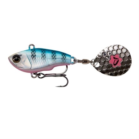 FAT TAIL SPIN 8CM 24G SINKING BLUE SILVER PINK