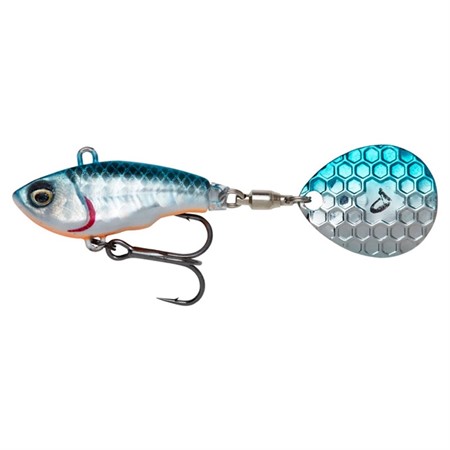 FAT TAIL SPIN 8CM 24G SINKING BLUE SILVER