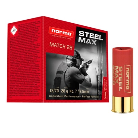 NORMA STEEL MAX ® MATCH 28 12/70 US6 25-p