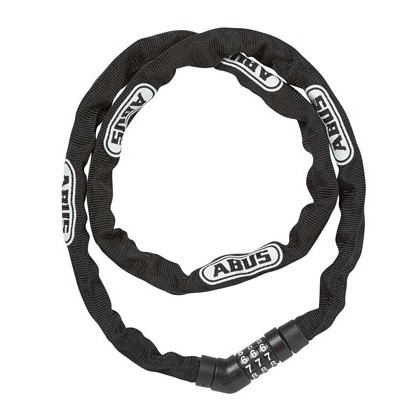 ABUS KÄTTINGLÅS 4804/110 CM, 4 MM KOMBI SVART