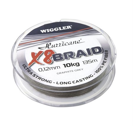 Hurricane X8 Braid Grey 135m 0,32