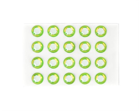 Epoxy Eyes 5,1mm White/Chartreuse