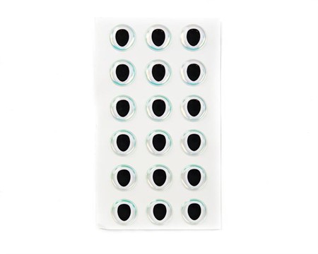 Epoxy Eyes 11mm Oval Dubbel Pearl