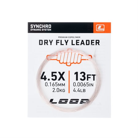Synchro 13' Dryfly Nylon Leader - 4,5X 0,165 mm
