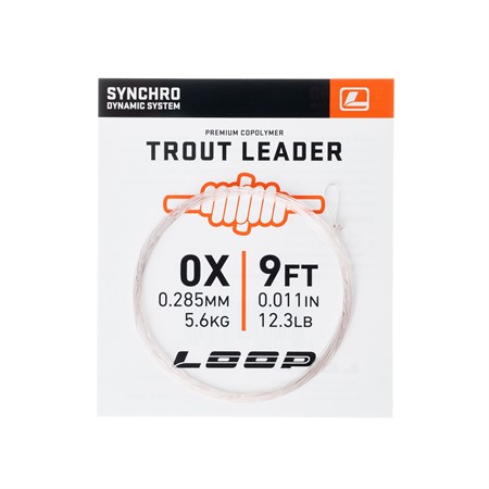 Synchro 9' Nylon Leader - 0X 0,285 mm