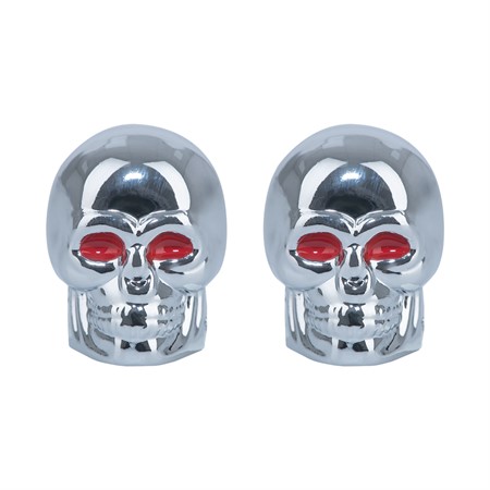Skeleton Valve Caps-Silver